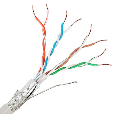 座礁させたワイヤーとの二重保護されたCat5e LANケーブルUTP SFTP 24AWG
