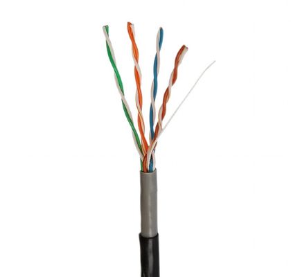 外面のためのUTP CCA Cat5e LANケーブル長305mの二重ジャケット