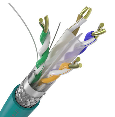 LSZH 23AWG Cat6はケーブルSTP SSTPの高性能の純粋な裸の銅を保護した
