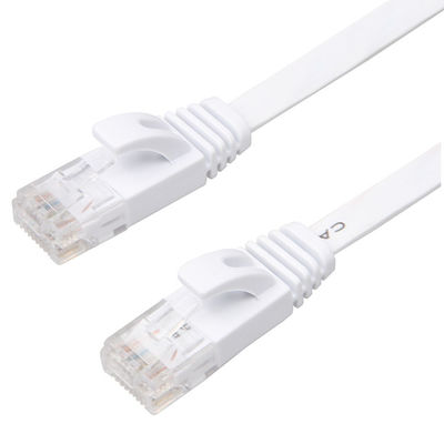 変復調装置Cat6クリップが付いている固体平らなパッチ ケーブルの高速30 AWG