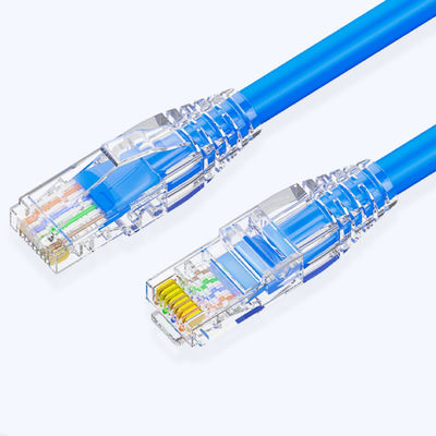 100W PoE+ RJ45ケーブルのイーサネットCat6の青いCat6ギガビットのイーサネット ケーブル
