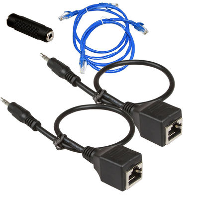 3.5mm 1/8&quot;女性Cat5 Cat6への注文ワイヤー アセンブリRJ45男性