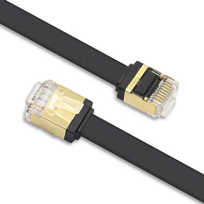 超薄いRJ45 Cat7のパッチ・コード平らなネットワークCat5e CAT6 LSZHのジャケット