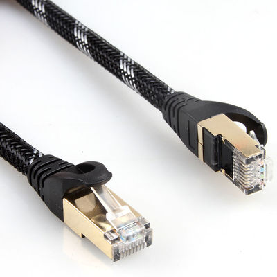 10Gbps 編組ネットワーク ケーブル、ギガビット イーサネットのための RJ45 Cat 7 ケーブル