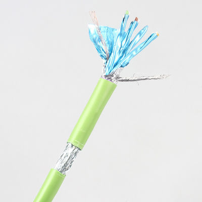銅ポリ塩化ビニールLSZH Cat7 LANケーブル長100mの多目的PEの絶縁材