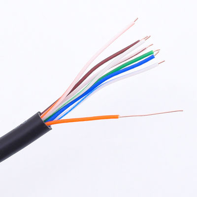 銅 24AWG パッチ コード Cat 5e、BC7/0.2 ポリ塩化ビニール ジャケット UTP Cat5e パッチ ケーブル