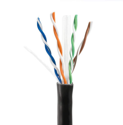 23AWG 実用 Cat6 LAN ケーブル BC 0.57 UTP PVC ジャケット 4 ペア 305m