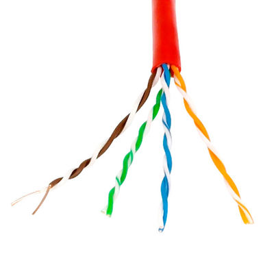 実用的な多色刷りUTP Cat5e CCA、0.95mm銅の覆われたアルミニウムCat5e 8組