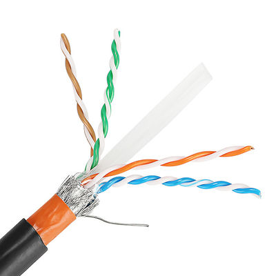 ポリ塩化ビニール ジャケットとの屋外23AWG Cat5e LANケーブルCat6 Cat6A Cat7 Cat7A