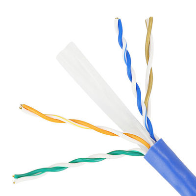 純粋な銅のイーサネットCat6 LANは屋内のためのCU 1000のFtの4PR 23AWG 0.57mmケーブルで通信する