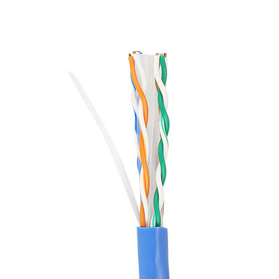 純粋な銅のイーサネットCat6 LANは屋内のためのCU 1000のFtの4PR 23AWG 0.57mmケーブルで通信する