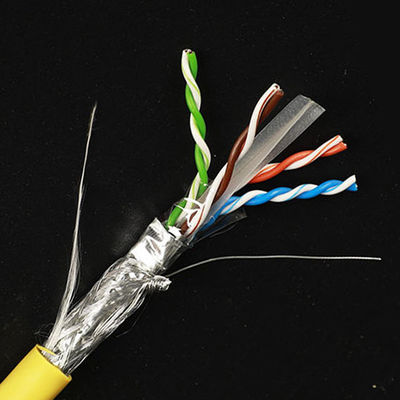LSZH 23AWG Cat6はケーブルSTP SSTPの高性能の純粋な裸の銅を保護した