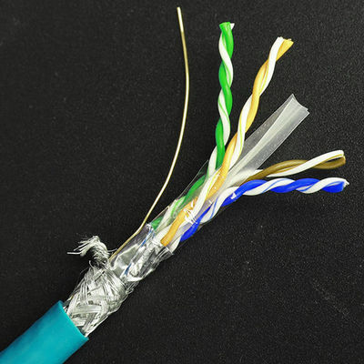 LSZH 23AWG Cat6はケーブルSTP SSTPの高性能の純粋な裸の銅を保護した
