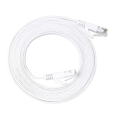 変復調装置Cat6クリップが付いている固体平らなパッチ ケーブルの高速30 AWG