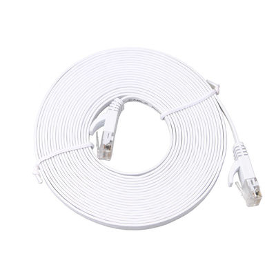 変復調装置Cat6クリップが付いている固体平らなパッチ ケーブルの高速30 AWG