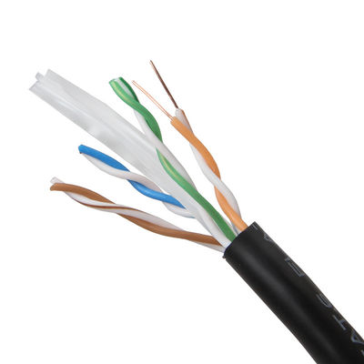 ギガビットのイーサネット650MHz 100W PoE RJ45 UTPのための黒いCat6 Cat6aのパッチ・コード