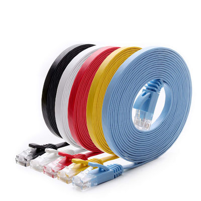 実用的な耐久の細く平らなCat6aパッチのCordeの高速ギガビット