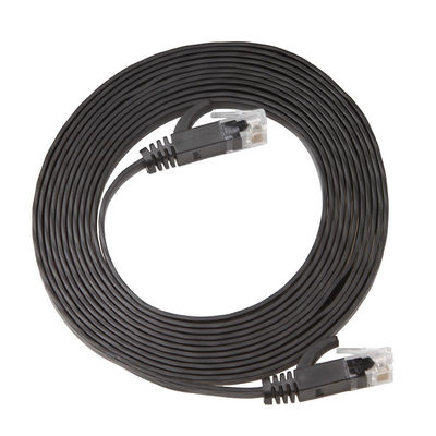 実用的な耐久の細く平らなCat6aパッチのCordeの高速ギガビット