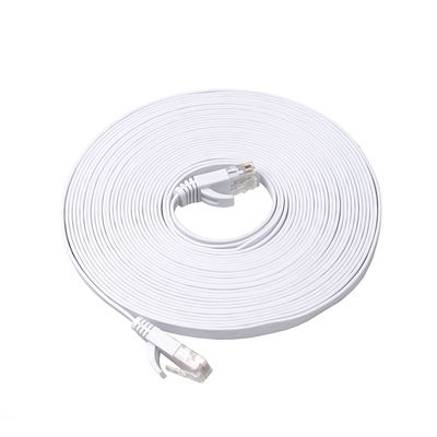 実用的な耐久の細く平らなCat6aパッチのCordeの高速ギガビット