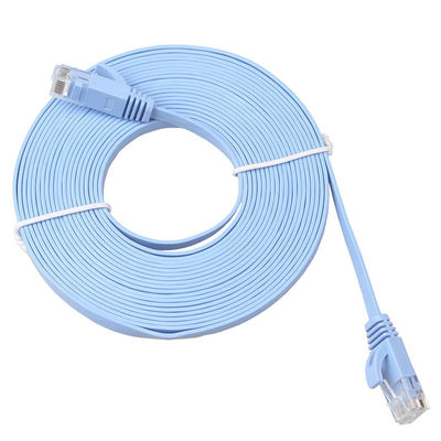実用的な耐久の細く平らなCat6aパッチのCordeの高速ギガビット