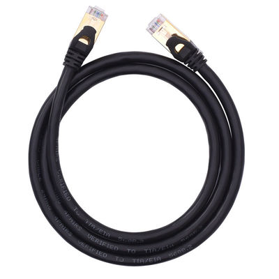 10ギガビットCat6aはパッチをケーブルで通信するSTP RJ45 100W PoEの馬小屋を保護した