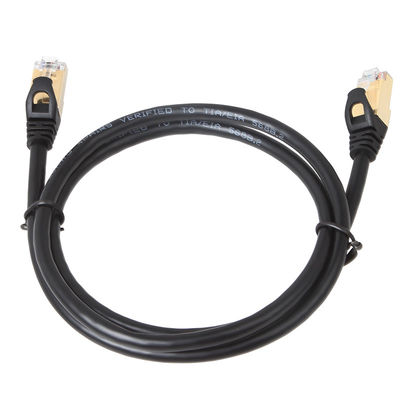 10ギガビットCat6aはパッチをケーブルで通信するSTP RJ45 100W PoEの馬小屋を保護した