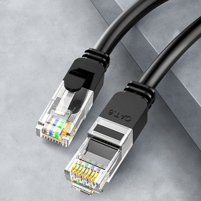 RJ45 コネクタが付いている OEM 24AWG Cat6 Lan ケーブル パッチ コード BC7 0.2 UTP PVC ジャケット