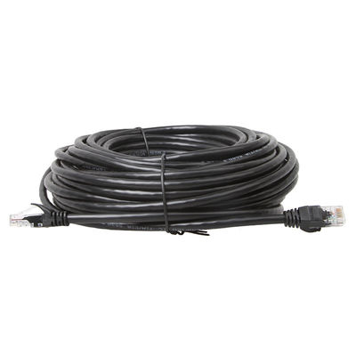 CMGのモジュラー プラグのコネクターが付いている黒いLSZH UTP Cat6a LANケーブル
