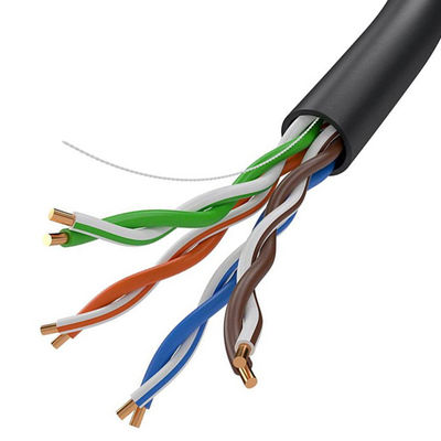 固体UTP Cat5eネットワーク ケーブル4はCCAのコンダクター ポリ塩化ビニール ジャケットを組み合わせる