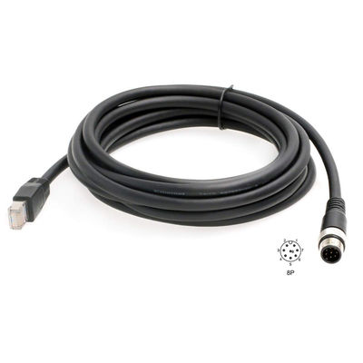 ROHS Cat6のFieldbusセンサーのためのRJ45への産業イーサネット ケーブルM12 Dコード8 Pin