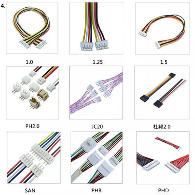 企業のための0.8mm 1.25mmピッチ ワイヤー馬具ケーブル1Pin 2Pin 40Pin