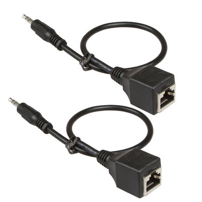 3.5mm 1/8&quot;女性Cat5 Cat6への注文ワイヤー アセンブリRJ45男性