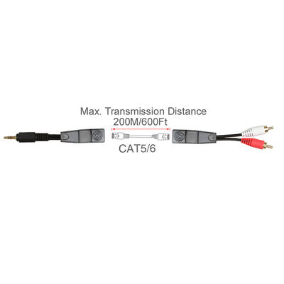 RCAのオーディオ信号3.5 MMのステレオ ケーブル赤く白い色適合Cat5 Cat6 Cat7 Cat8