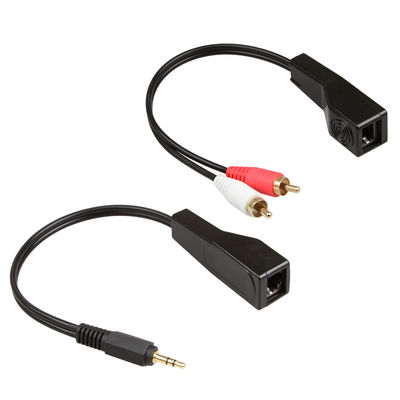 RCAのオーディオ信号3.5 MMのステレオ ケーブル赤く白い色適合Cat5 Cat6 Cat7 Cat8