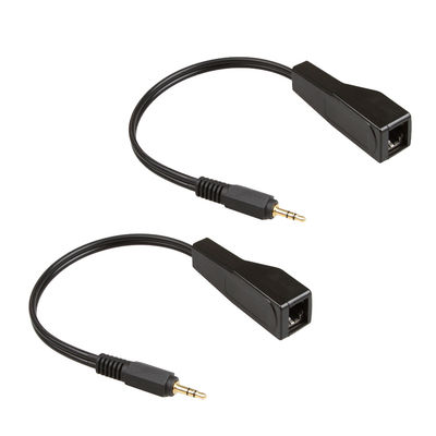 Cat5 Cat6注文ワイヤー アセンブリRJ45女性の可聴周波エクステンダーにステレオ3.5mm
