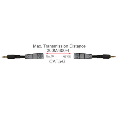 Cat5 Cat6注文ワイヤー アセンブリRJ45女性の可聴周波エクステンダーにステレオ3.5mm