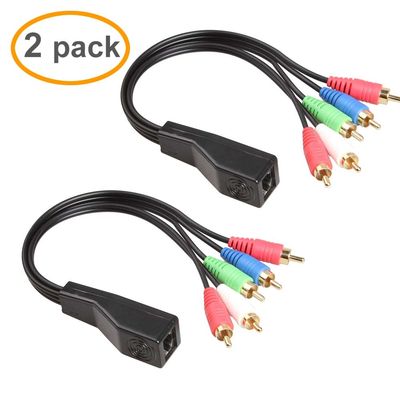 RJ45ステレオの可聴周波Cat5 Cat6のエクステンダーが付いている注文ワイヤー アセンブリへのRCA