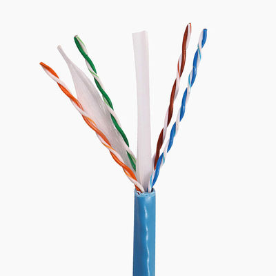 Cat6aは1000のFtのイーサネットLAN 23AWG 0.58mm固体銅500Mzhポリ塩化ビニールLSZHのジャケットをケーブルで通信する