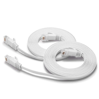 RJ45 8P8Cが付いている平らな超スリムなCat6パッチ ケーブル多目的