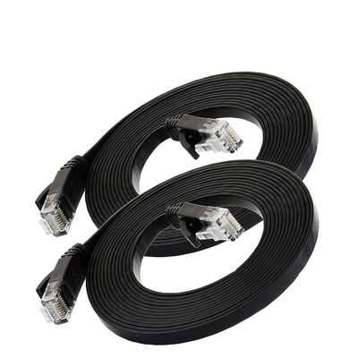 RJ45 8P8Cが付いている平らな超スリムなCat6パッチ ケーブル多目的