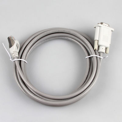 CAT5EのイーサネットDB9女性の灰色色への産業ワイヤー馬具26AWG 8P8C RJ45