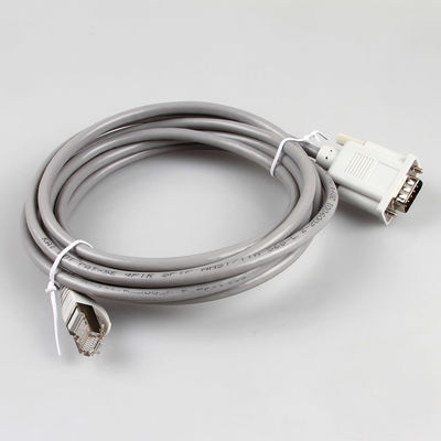 CAT5EのイーサネットDB9女性の灰色色への産業ワイヤー馬具26AWG 8P8C RJ45