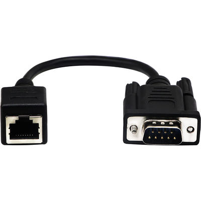 RS232ケーブルへのCat5 Cat6 RJ45、DB9 9 Pinの産業イーサネット ケーブル アセンブリ