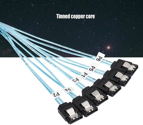 女性のディバイダー ワイヤーはケーブル6Gbps SATA III HDD 7pinにサーバーのための7pinを利用する