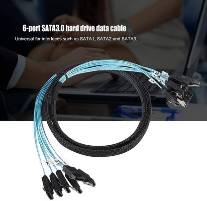 女性のディバイダー ワイヤーはケーブル6Gbps SATA III HDD 7pinにサーバーのための7pinを利用する