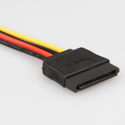 男女Y SATAのハード・ドライブ ケーブルのディバイダーのMolex 4 Pinの耐久財