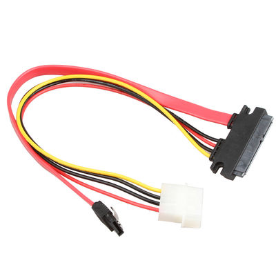 ROHS SATA IIIデータ ワイヤー馬具ケーブルSATA 7+15Pin 22PinへのSATA 7Pin+4Pin