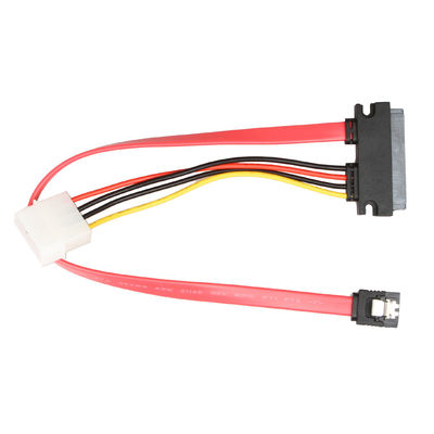 ROHS SATA IIIデータ ワイヤー馬具ケーブルSATA 7+15Pin 22PinへのSATA 7Pin+4Pin