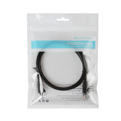 RJ45オス・コネクタが付いている黒いCCA UTP FTP Cat5eのパッチ・コード ケーブル