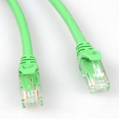 実用的な緑ネットワークはCat6aの長さ10m 30m 50m UTPの盾をケーブルで通信する